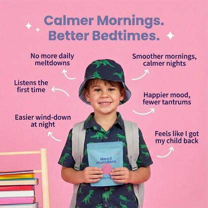 SUPLEMENTO NATURAL PARA A APOYAS LA CONCENTRACION Y EL ESTADO EMOCIONAL DE TUS HIJOS.