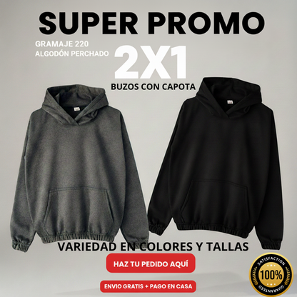 BUZO DE ALTA CALIDAD PARA HOMBRE 2X1🎁