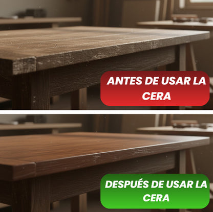 CERA NATURAL DE ABEJAS PARA MUEBLES Y MADERA🧹🐝