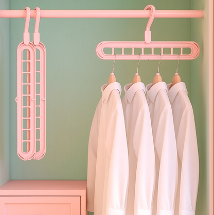 Ganchos para ropa plegables x10