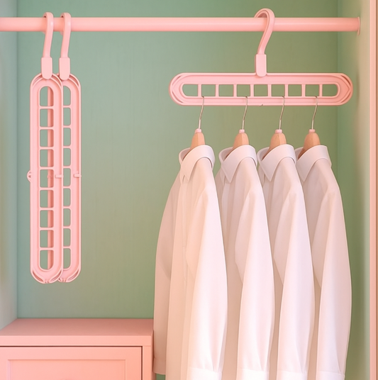 Ganchos para ropa plegables x10