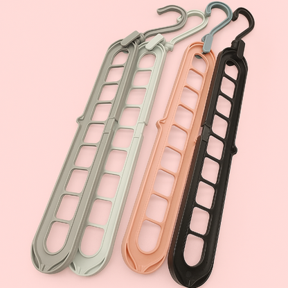 Ganchos para ropa plegables x10