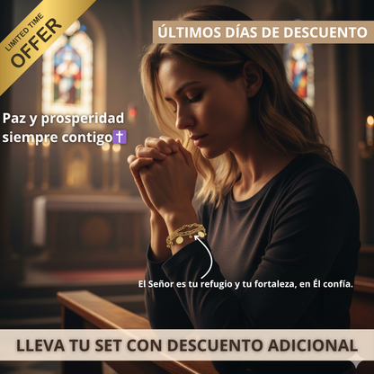 COMBO BRAZALETE SAN BENITO + GAFAS LUJOSAS CON ENVÍO GRATIS✝️