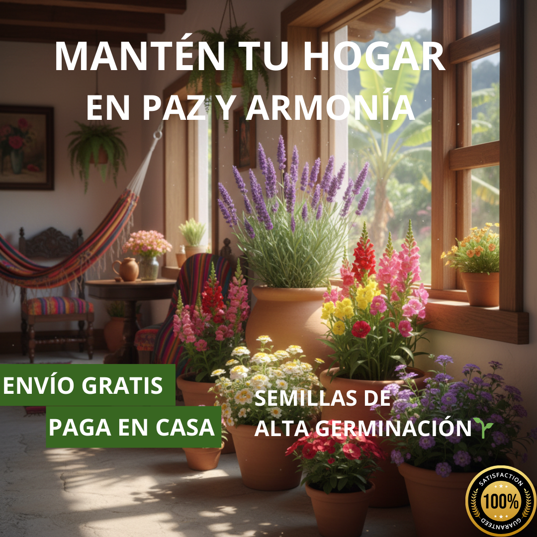🌺100 SEMILLAS MIXTA DE FLORES + GUIA DE CUIDADO🌼